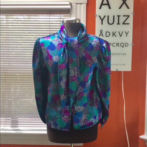 Vintage Tops - Vintage 80’s PussyBow Blouse -SOLD-